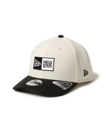 NEW ERA(�j���[�G��)�̃j���[�G���yNEW ERA�z- �L���b�v �L�b�Y�yYouth 9FIFTY STRETCH BOX LOGO CREAM/BLACK 14671548�z�yKIDS�z(�L���b�v)