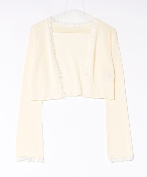 apres jour mignon(アプレジュールミニョン)の「【aresjour mignon×Shionコラボ】UVカットレースカーディガン(カーディガン/ボレロ・レディース・アイボリー/ライトイエロー/ピンク/ブラウン・LARGE/フリー)」の10枚目の写真