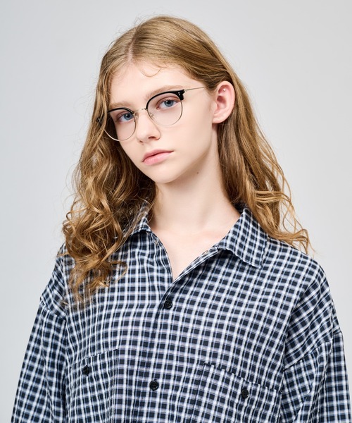 WETTEMPT（ウィテンプト）の「OPEN COLLAR SEERSUCKER CHECK L/S SHIRT / オープンカラーシアサッカーチェックL/Sシャツ（シャツ/ブラウス・メンズ・ブラウン/オフホワイト/ネイビー・SMALL/LARGE/MEDIUM）」の20枚目の写真