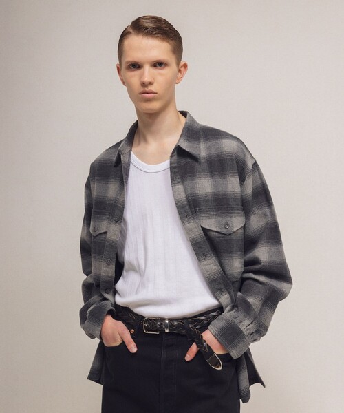 PENDLETON(ペンドルトン)の「<PENDLETON × monkey time>ネル チェック シャツ(シャツ/ブラウス・メンズ・ダークグレー/オリーブ/レッド・S/M/L)」の13枚目の写真