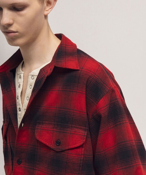 PENDLETON(ペンドルトン)の「<PENDLETON × monkey time>ネル チェック シャツ(シャツ/ブラウス・メンズ・ダークグレー/オリーブ/レッド・S/M/L)」の16枚目の写真