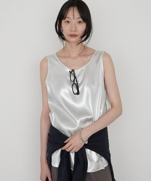 LOUNGEDRESS(ラウンジドレス)の「【earthy_/アーシー】シャイニータンク(タンクトップ・レディース・シルバー/ゴールド・FREE)」の8枚目の写真
