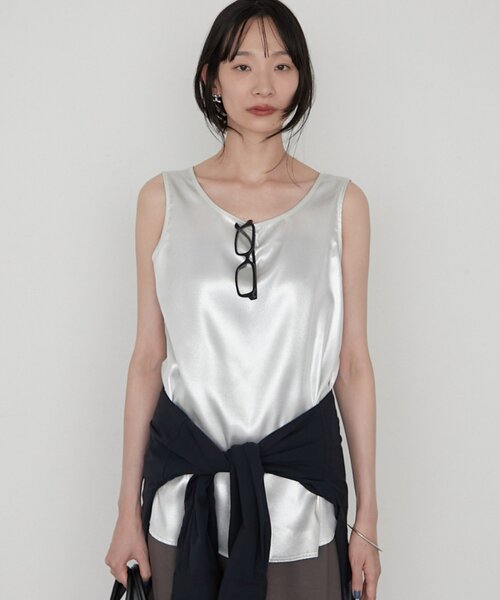 LOUNGEDRESS(ラウンジドレス)の「【earthy_/アーシー】シャイニータンク(タンクトップ・レディース・シルバー/ゴールド・FREE)」の9枚目の写真