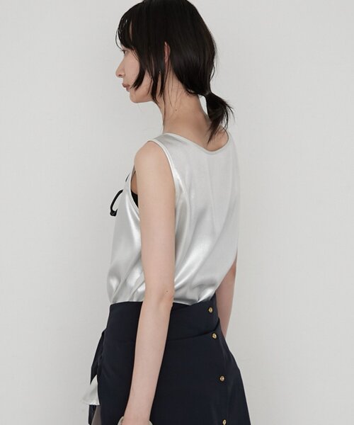 LOUNGEDRESS(ラウンジドレス)の「【earthy_/アーシー】シャイニータンク(タンクトップ・レディース・シルバー/ゴールド・FREE)」の12枚目の写真