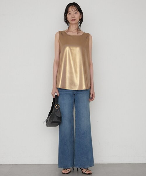 LOUNGEDRESS(ラウンジドレス)の「【earthy_/アーシー】シャイニータンク(タンクトップ・レディース・シルバー/ゴールド・FREE)」の14枚目の写真