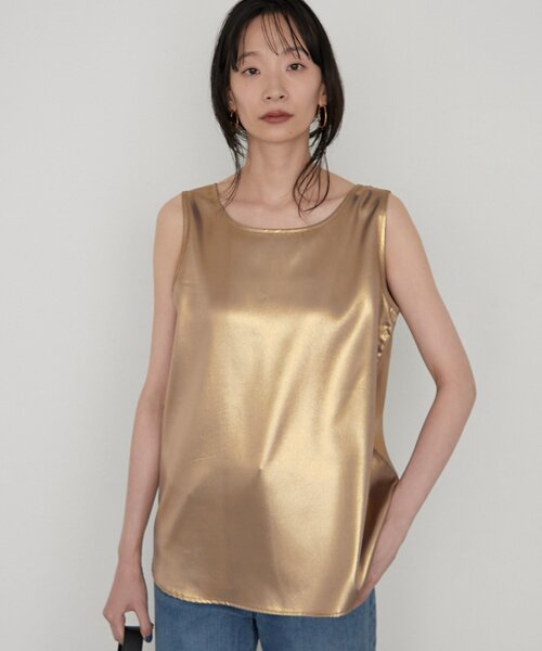 LOUNGEDRESS(ラウンジドレス)の「【earthy_/アーシー】シャイニータンク(タンクトップ・レディース・シルバー/ゴールド・FREE)」の18枚目の写真