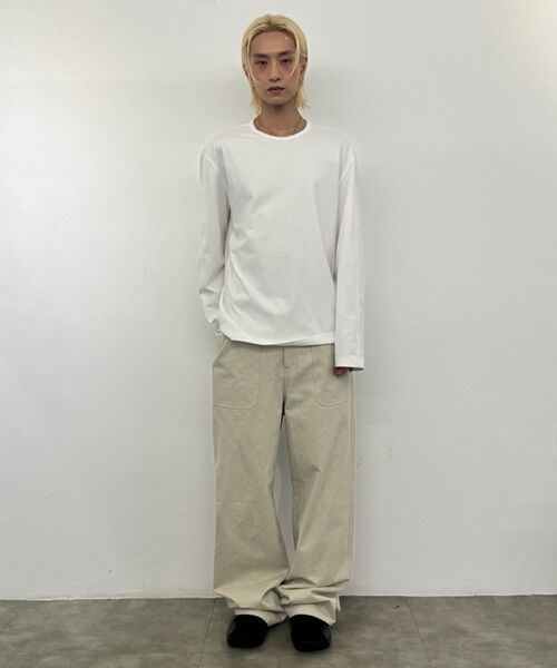 MISEKISEOUL MEN（ミセキソウルメンズ）の「Basic layered long sleeves WHITE（Tシャツ/カットソー・メンズ・その他・1/2/3/4）」の7枚目の写真