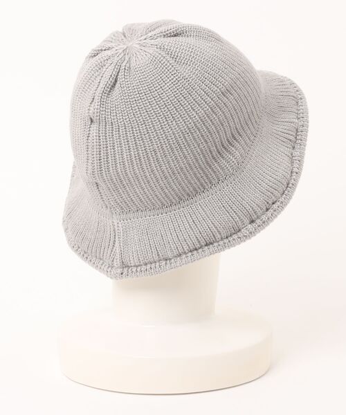 CA4LA（カシラ）の「SILK KNITTED HAT（ハット・メンズ・ネイビー/グレー・ONESIZE）」の3枚目の写真