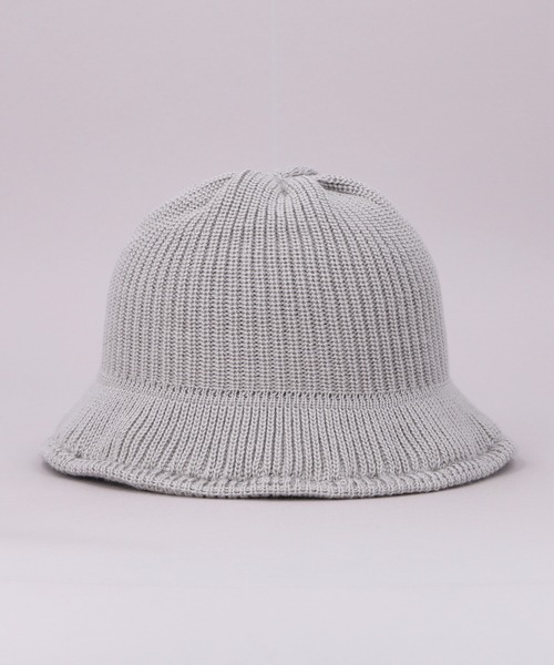 CA4LA（カシラ）の「SILK KNITTED HAT（ハット・メンズ・ネイビー/グレー・ONESIZE）」の4枚目の写真