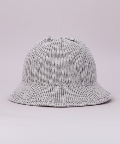 CA4LA（カシラ）の「SILK KNITTED HAT（ハット・メンズ・ネイビー/グレー・ONESIZE）」の5枚目の写真