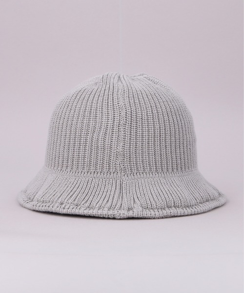 CA4LA（カシラ）の「SILK KNITTED HAT（ハット・メンズ・ネイビー/グレー・ONESIZE）」の6枚目の写真