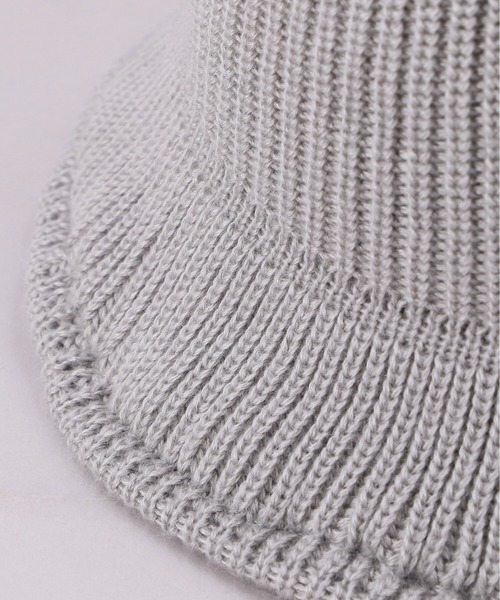 CA4LA（カシラ）の「SILK KNITTED HAT（ハット・メンズ・ネイビー/グレー・ONESIZE）」の8枚目の写真