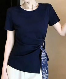 ペイズリーリボンドッキングトップス