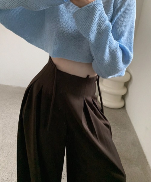 Aelina（エリナ）の「パンツ（その他パンツ・レディース・ベージュ/ブラック/ブラウン・FREE）」の8枚目の写真