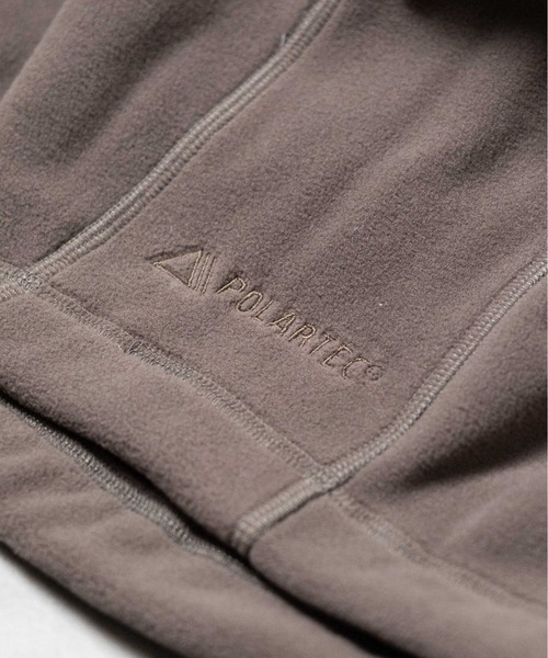 WILD THINGS(ワイルドシングス)の「【es】【WILD THINGS】POLARTEC STORM HOODIE(ネックウォーマー/スヌード・メンズ・ライトグレー/グレー・FREE)」の9枚目の写真