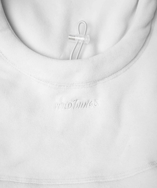 WILD THINGS(ワイルドシングス)の「【es】【WILD THINGS】POLARTEC STORM HOODIE(ネックウォーマー/スヌード・メンズ・ライトグレー/グレー・FREE)」の13枚目の写真