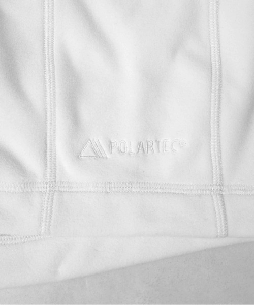 WILD THINGS(ワイルドシングス)の「【es】【WILD THINGS】POLARTEC STORM HOODIE(ネックウォーマー/スヌード・メンズ・ライトグレー/グレー・FREE)」の3枚目の写真