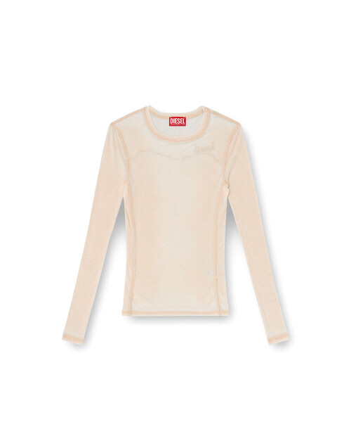 DIESEL(ディーゼル)の「ウィメンズ 長袖トップ T-ARDYN(Tシャツ/カットソー・レディース・ブルー/ピンク系その他・LARGE/SMALL/X-SMALL/X-LARGE/MEDIUM)」の6枚目の写真