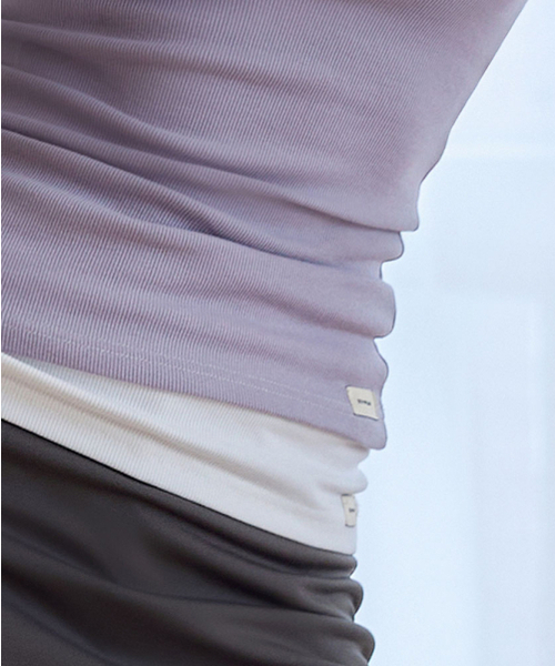 DEVIWEAR(デヴィウェア)の「エリーリップスリーブレス DEVI-TS0060-スモークパープル(Tシャツ/カットソー・レディース・ライトパープル・FREE)」の5枚目の写真