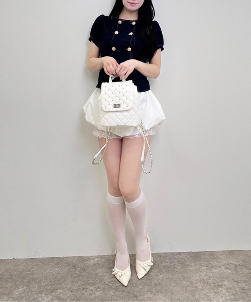 INGNI(イング)の「ダブルボタンバックレースアップブラウス(シャツ/ブラウス・レディース・ブルー系その他4・M)」の6枚目の写真
