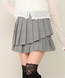 切り替えプリーツミニスカート 1057360