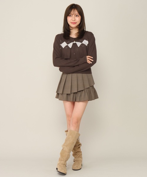 Heather(ヘザー)の「切り替えプリーツミニスカート 1057360(スカート・レディース・グレー系その他/ブラウン系その他/ブラック・M/S)」の15枚目の写真