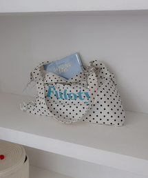 Dot eco bag white