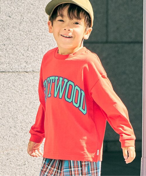F.O.KIDS(エフオーキッズ)の「カラバリグラフィックロンT(Tシャツ/カットソー・キッズ・パープル/グレー/レッド/ターコイズブルー/チャコール/グリーン/ネイビー/オフホワイト/ベージュ/イエロー・100/150/80/90/140/130/120/110/160)」の10枚目の写真
