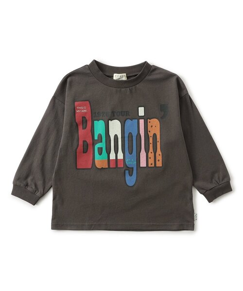 F.O.KIDS(エフオーキッズ)の「カラバリグラフィックロンT(Tシャツ/カットソー・キッズ・パープル/グレー/レッド/ターコイズブルー/チャコール/グリーン/ネイビー/オフホワイト/ベージュ/イエロー・100/150/80/90/140/130/120/110/160)」の3枚目の写真