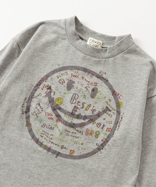 F.O.KIDS(エフオーキッズ)の「カラバリグラフィックロンT(Tシャツ/カットソー・キッズ・パープル/グレー/レッド/ターコイズブルー/チャコール/グリーン/ネイビー/オフホワイト/ベージュ/イエロー・100/150/80/90/140/130/120/110/160)」の17枚目の写真