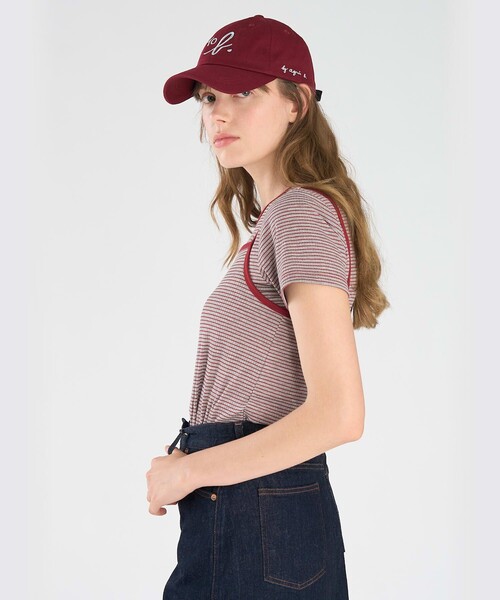 To b. by agnes b.(トゥービーバイアニエスベー)の「ボーダー キャミソール&Tシャツ(Tシャツ/カットソー・レディース・グレー・38/40)」の3枚目の写真