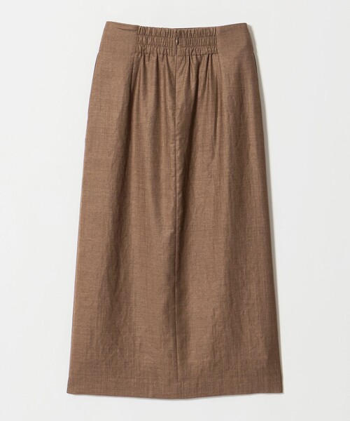 green label relaxing（グリーンレーベルリラクシング）の「［size SHORTあり］トリアセ スリット タイト スカート UVカット 通気性（スカート・レディース・ダークグレー/モカ・SHORT/38/36/40）」の11枚目の写真