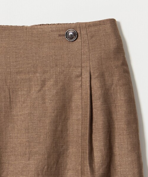 green label relaxing（グリーンレーベルリラクシング）の「［size SHORTあり］トリアセ スリット タイト スカート UVカット 通気性（スカート・レディース・ダークグレー/モカ・SHORT/38/36/40）」の12枚目の写真