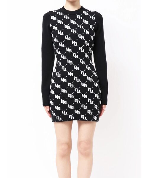 GYDA（ジェイダ）の「GG quiltingニットミニワンピース（ワンピース・レディース・オフホワイト/ブラック・FREE）」の18枚目の写真