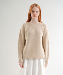 Boat Neck Basic Knit (Beige)