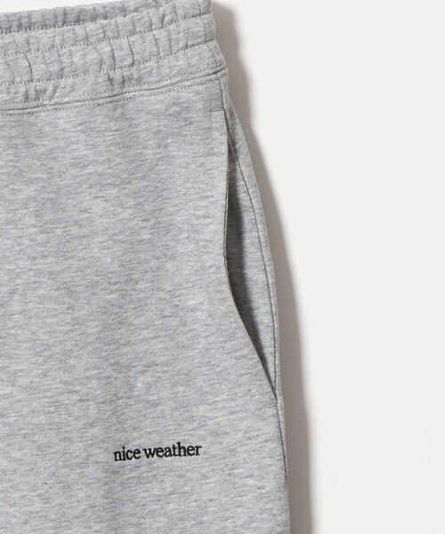 NICE WEATHER（ナイスウェザー）の「＜NICE WEATHER＞ウィメンズ スウェットパンツ（スウェットパンツ・レディース・ブラック/ライトグレー・FREE）」の4枚目の写真