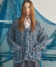 UNISEX》Prime-Over Flower Embroidery Cardigan/プライムオーバー