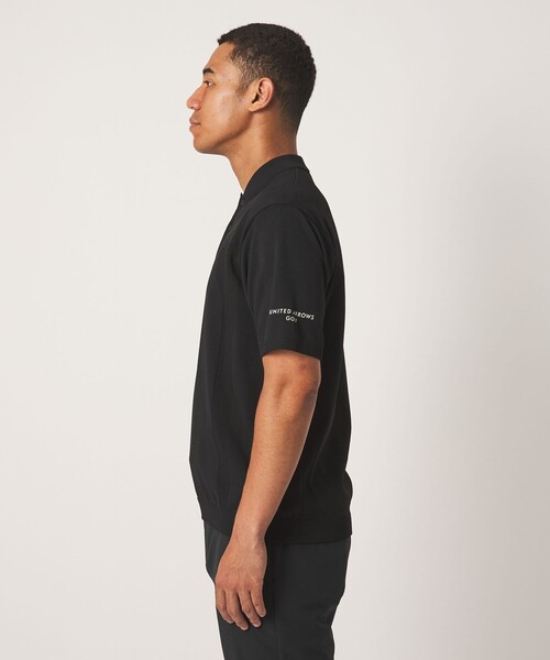 UNITED ARROWS GOLF(ユナイテッドアローズゴルフ)の「メンズ スポーティ ニットポロシャツ(ポロシャツ・メンズ・ベージュ/ブラック・M/XL/L)」の4枚目の写真
