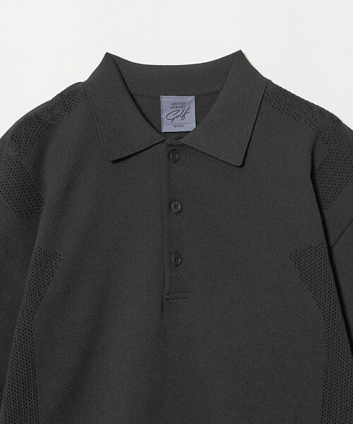 UNITED ARROWS GOLF(ユナイテッドアローズゴルフ)の「メンズ スポーティ ニットポロシャツ(ポロシャツ・メンズ・ベージュ/ブラック・M/XL/L)」の19枚目の写真