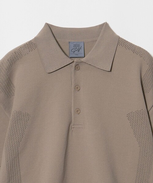 UNITED ARROWS GOLF(ユナイテッドアローズゴルフ)の「メンズ スポーティ ニットポロシャツ(ポロシャツ・メンズ・ベージュ/ブラック・M/XL/L)」の20枚目の写真