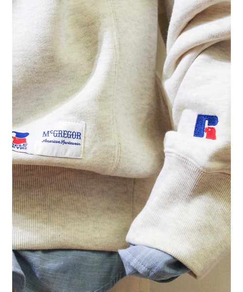 Russell Athletic（ラッセルアスレティック）の「【EDIT-B×RUSSELL】カレッジ クルースウェット（スウェット・メンズ・ワイン/グリーン/サンドグレー・M/L）」の7枚目の写真