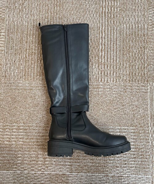 prose verse（プロズヴェール）の「バックライン厚底ロングブーツ（ブーツ・レディース・ブラック・LARGE/MEDIUM/SMALL/X-LARGE）」の6枚目の写真