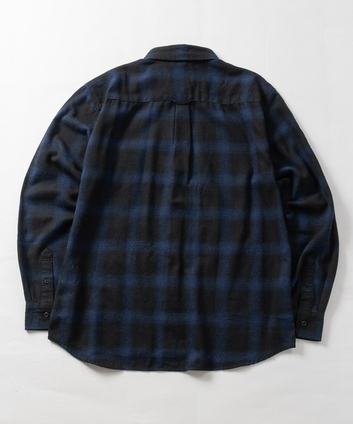 GLOVE HOUSE（グローブハウス）の「【a】ソフトネル オンブレチェックシャツ アメカジ/古着風（シャツ/ブラウス・メンズ・ダークグリーン/ホワイト/ブルー/ブラック/ブラウン・LARGE/MEDIUM）」の15枚目の写真