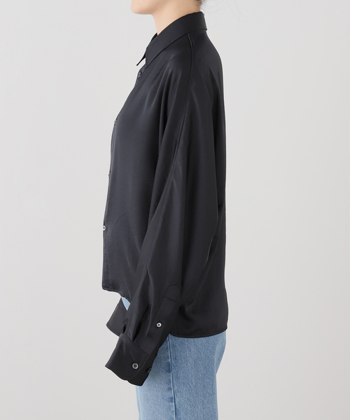 plage（プラージュ）の「《新宿店・WEB限定》Eclat satin dolman シャツ（シャツ/ブラウス・レディース・アイボリー/ブラック・FREE）」の13枚目の写真