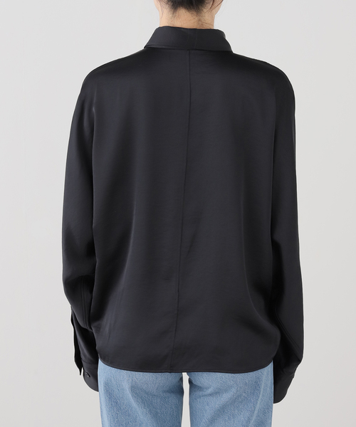 plage（プラージュ）の「《新宿店・WEB限定》Eclat satin dolman シャツ（シャツ/ブラウス・レディース・アイボリー/ブラック・FREE）」の14枚目の写真