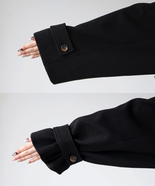 tiptop(ティップトップ)の「【ZOZO限定アイテム】バックルベルト付きショートトレンチ(トレンチコート・レディース・チャコールグレー/ブラック/グレー系その他・FREE)」の5枚目の写真