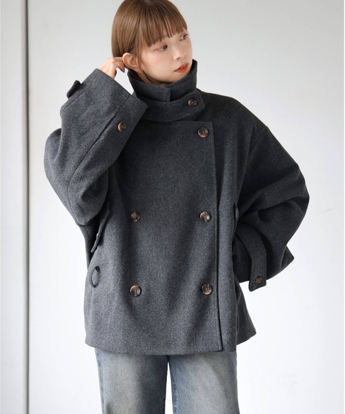 tiptop(ティップトップ)の「【ZOZO限定アイテム】バックルベルト付きショートトレンチ(トレンチコート・レディース・チャコールグレー/ブラック/グレー系その他・FREE)」の18枚目の写真