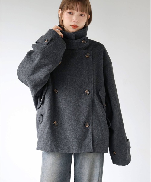tiptop(ティップトップ)の「【ZOZO限定アイテム】バックルベルト付きショートトレンチ(トレンチコート・レディース・チャコールグレー/ブラック/グレー系その他・FREE)」の19枚目の写真