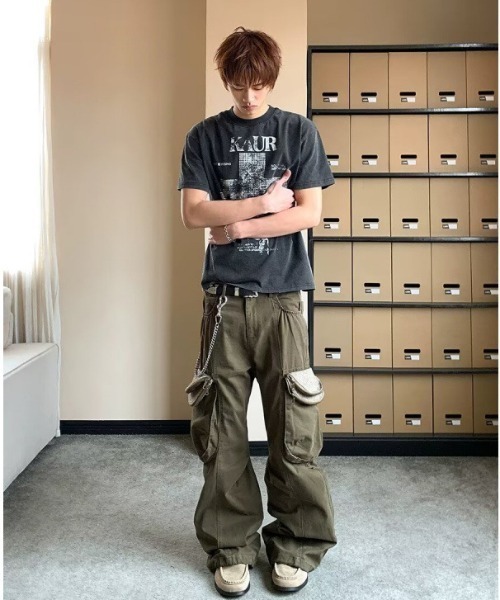 DEVICE(デバイス)の「【2026 AW】3D サイドポケット ワイドシルエット カーゴパンツ(カーゴパンツ・レディース・ネイビー/カーキ・FREE)」の17枚目の写真