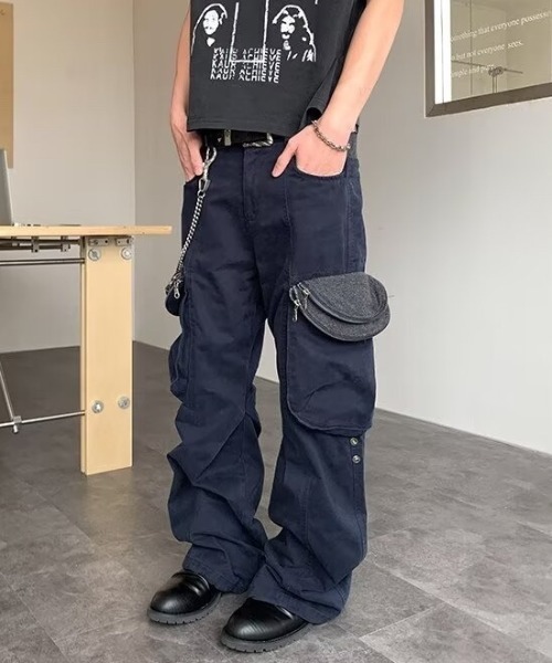 DEVICE(デバイス)の「【2026 AW】3D サイドポケット ワイドシルエット カーゴパンツ(カーゴパンツ・レディース・ネイビー/カーキ・FREE)」の15枚目の写真